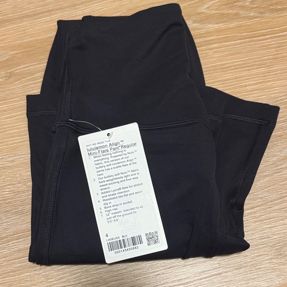 lululemon athletica Black Align Mini-Flare Pants